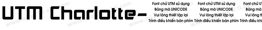 UTM Charlotte字体转换